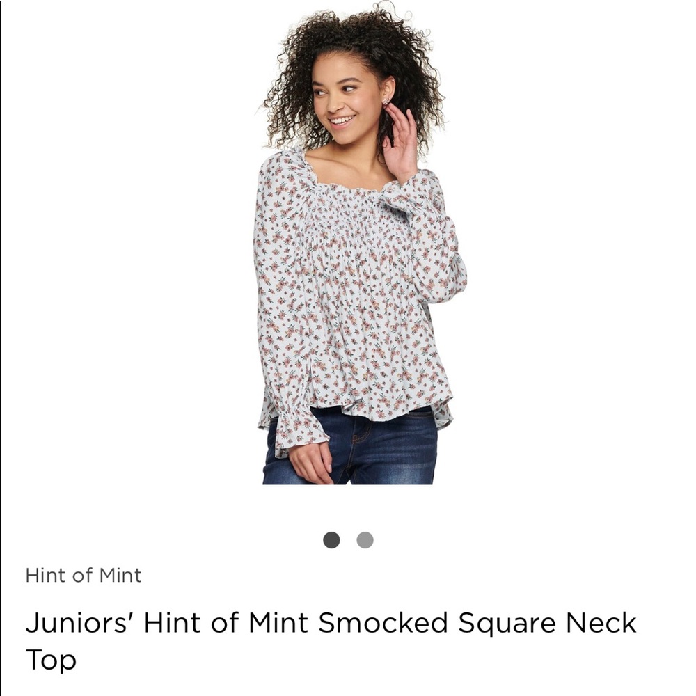 (⚡️3 for $10) Juniors/Ladies Smocked Top